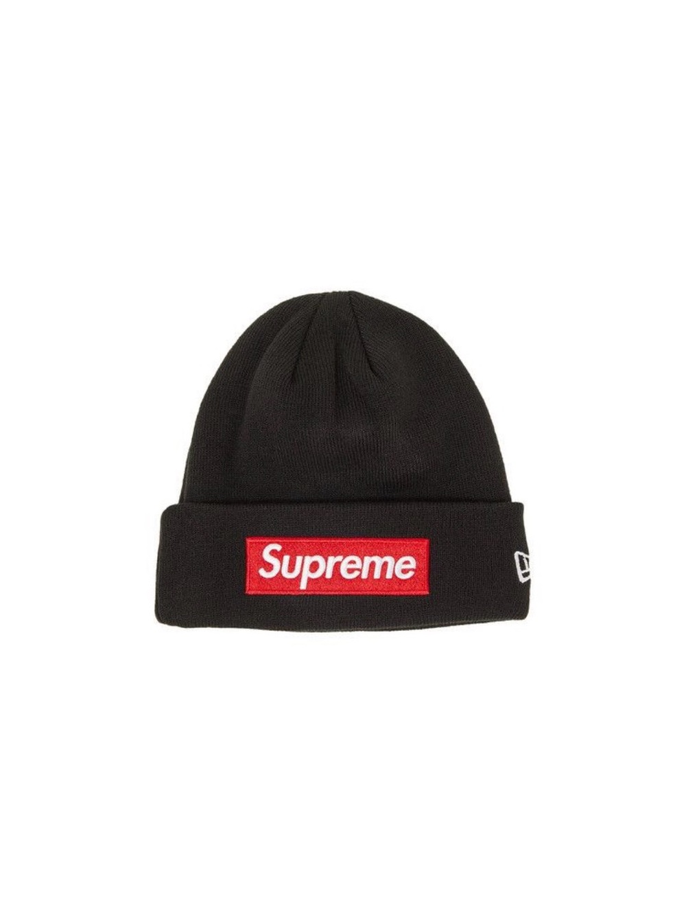 Supreme X New Era Black Beanie
